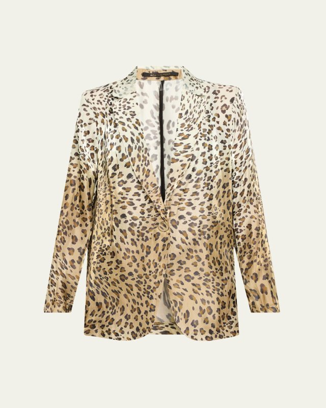 Wacks Ombre Leopard-Print Jacket